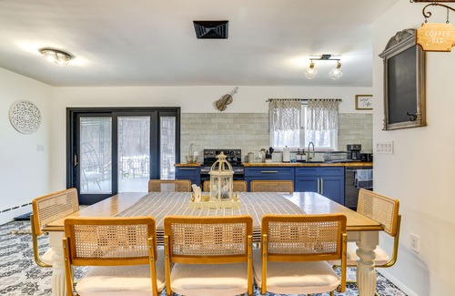 Mountainhome House | Outdoor Oasis: Cresco Family Home w/Hot Tub