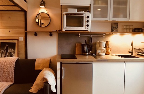 Les Tines Apartment | Overlooking Mont Blanc, 2km from Chamonix, hiking departures, ski bus shuttle