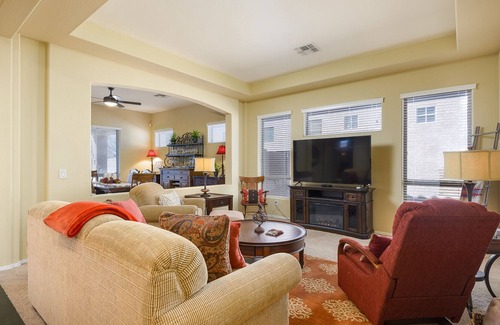 Desert View Village House | Overlooking the golf course w/ sunset views in a quiet gated neighborhood