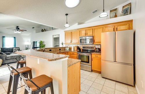 Palm Coast House | Palm Coast Comfort: Family Home w/Lanai, Big Yard