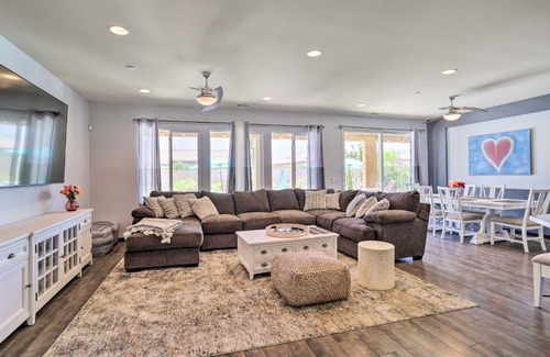 Palm Desert House | Palm Desert Villa with Pool, Grill and Fire Pit!