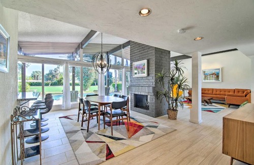 Palm Springs House | Palm Springs Oasis with Pool and Golf Course Views!