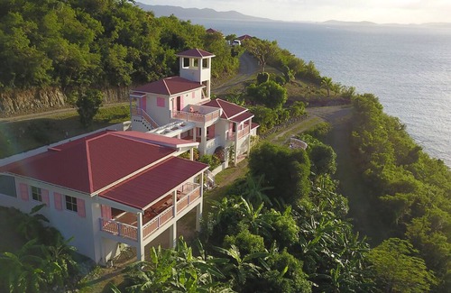 Jost Van Dyke Villa | Palm Villa, 5 bed/bath steps from stunning White Bay Beach on Jost Van Dyke BVI