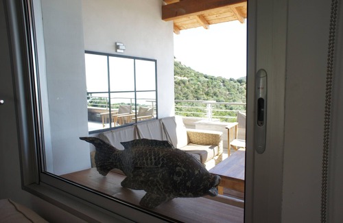 Hameau de Palombaggia Villa | Palombaggia: PALOMBAGGIA VUE GRANDIOSE VILLA avec PISCINE à débordement