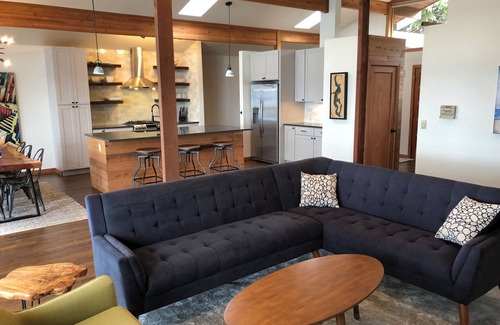 Camano Island House | Panoramic View House of Puget Sound with hot tub and walls of windows