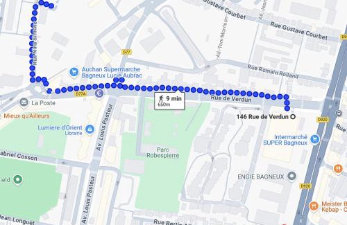 Bagneux Apartment | Parking et accès à pied RER B et métro ligne 4