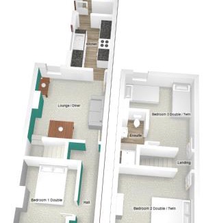 Stoke-on-Trent Apartment | Parotia House by YourStays - 3 Bedroom House in Stoke-on-Trent