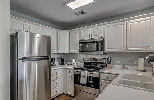 Pawleys Island Condo | Pawley's Peace 2 miles to Beach Balcony View of 1st Hole 2BR2B