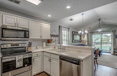 Pawleys Island Condo | Pawley's Peace 2 miles to Beach Balcony View of 1st Hole 2BR2B