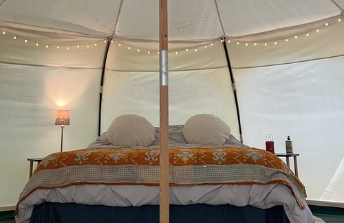 Landrum RV Rental | Peaceful Belle Tent on 32 acre private farm 1 mile from downtown Landrum