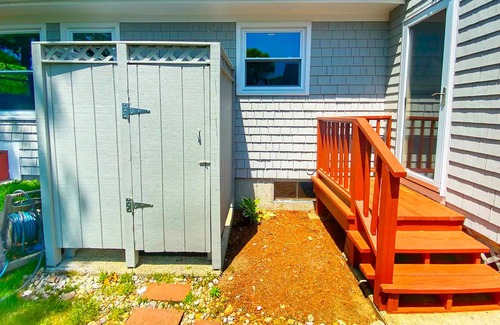 Teaticket House | Peaceful Cape Cod home with deck, grill, air hockey, pool table, & fast WiFi
