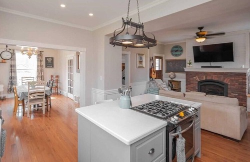 Hamilton House | Peaceful Century Home with games room, multi-level porches and relaxing fire pit