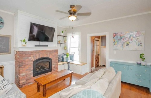 Hamilton House | Peaceful Century Home with games room, multi-level porches and relaxing fire pit