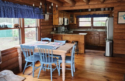 Andrews Cabin | Peaceful creekside 2-bdrm cabin with WiFi, AC, hot tub in Nantahala Lake area