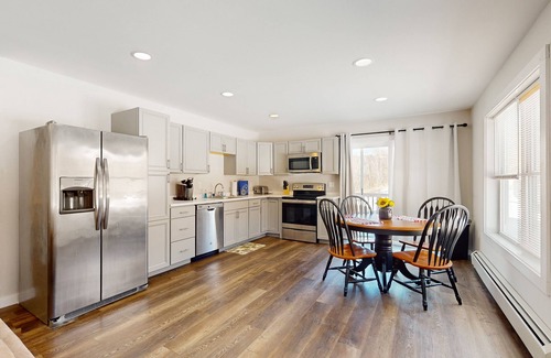 Dedham House | Peaceful duplex with private deck, peaceful views, grill, & private W/D
