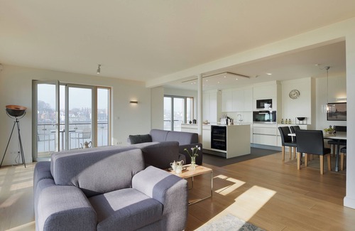Ellenberg Apartment | Penthouse apartment "Eignerlodge" in the Schleibrücke in Kappeln.
