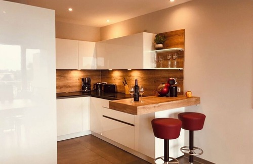 Friedrichshafen Apartment | Penthouse Apartment mit Alpenblick