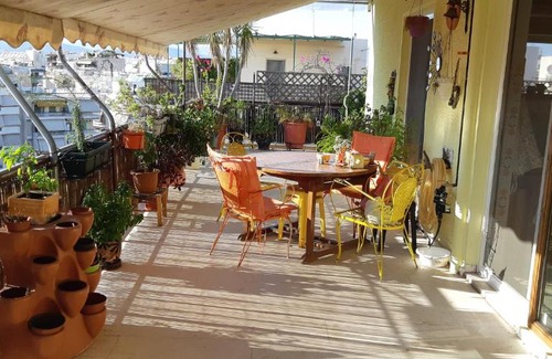 Petralona Apartment | Penthouse Balcony close to Acropolis