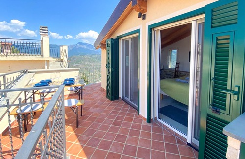 Perinaldo Apartment | Penthouse with Views of the Alps, Perinaldo.