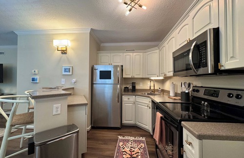 Auburn Condo | Perfect 2BR Condo in Downtown Auburn! 2 min walk to campus + 2 Parking Passes!