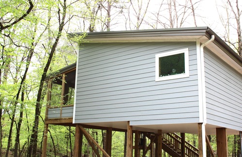 Jones Mills Cabin | Perfect Cozy Romantic Studio Cabin by the creek for two (grey cabin)
