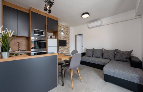 Razanj Apartment | "Perfect runaway" in quiet bay with sea view and heated pool -app for 3 - Mona 6