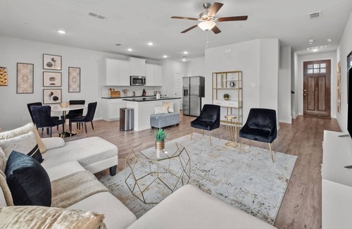 Lewisville House | Pet-Friendly 3BR Home Near Lake Fun: Modern Amenities, Open Layout, Fenced Backyard, Pool Access!