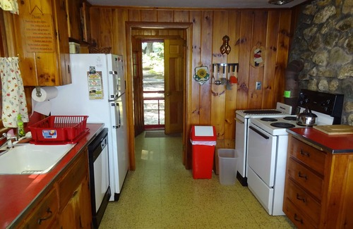 Naples Cottage | Pet friendly, cozy Maine log cabin surrounded by woods with beautiful views!