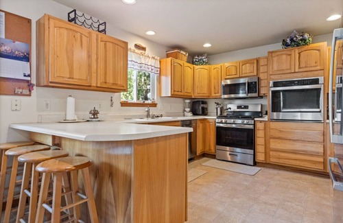 Kalispell House | Pet Friendly Home with Fishing Access and Fire Pit