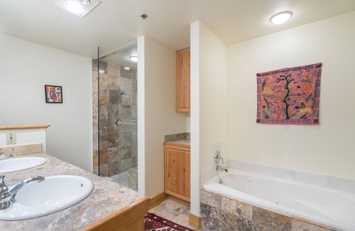 Mountain Village Hotel | Pet-Friendly Lock-Off King Hotel Room With Pool, Hot Tub Access