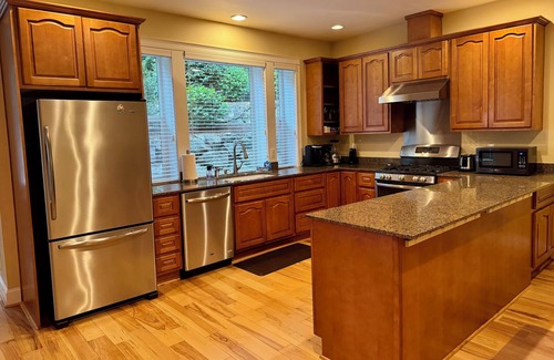North Creek Apartment | Pet-friendly MIL apartment with fenced play area for dogs in quiet neighborhood