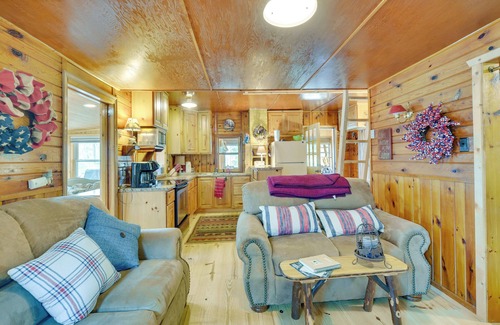 Minong Cabin | Pet-Friendly Waterfront Minong Cabin with Fire Pit