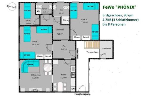 Hofgeismar Apartment | "PHÖNIX" mit Garten, bis 8 Personen, 1A Lage!