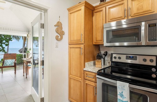 Breakers House | Piece of Mine Green: Beach Cottage on 200-feet of Shoreline w/Screened Porch, Snorkeling + Hammocks