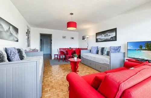 Randogne Apartment | Pied-à-terre in Crans-Montana, pool and view - Swiss Alps