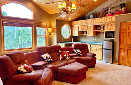 Woodland Park House | Pike View Lodge - 7 mi to Pikes Peak - 8 min. to Town, Hot Tub w/View!