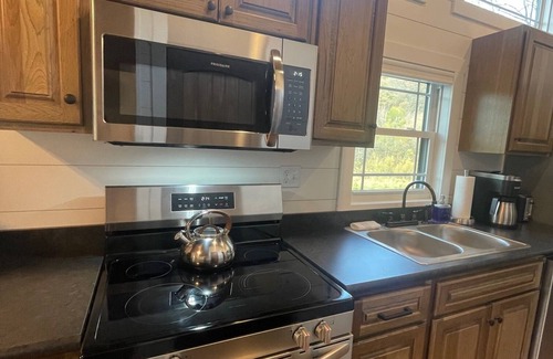 Killbuck Cabin | Pine Grove Cabin 30 acres of woods, meadows, pond and creek near Amish Country