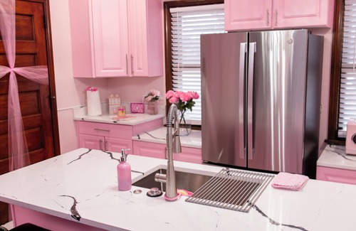 Bay View House | Pink Diamond Rental in Bayview area Milwaukee with WiFi, AC for pink lovers