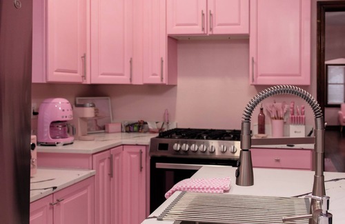 Bay View House | Pink Diamond Rental in Bayview area Milwaukee with WiFi, AC for pink lovers