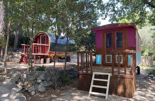 Mougins Cabin | Pleasant gypsy caravan with Jacuzzi 10 min from Cannes