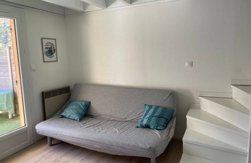 Lacanau-Ocean Cabin | Pleasant semi-detached bungalow type 2 Cabin with communal pool in Lacanau-Océan