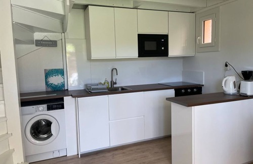 Lacanau-Ocean Cabin | Pleasant semi-detached bungalow type 2 Cabin with communal pool in Lacanau-Océan