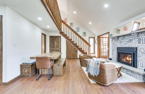 Bushkill House | Pocono Mountain Family Home with Deck and Grill