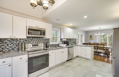 East Stroudsburg House | Poconos Family Home by Stream w/Hot Tub!