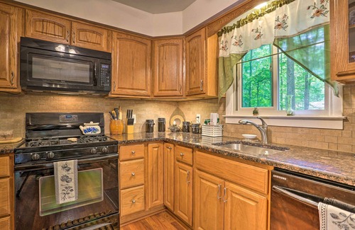 Locust Lake Village House | Poconos Home w/Fire Pit, Walk to Locust Lake!