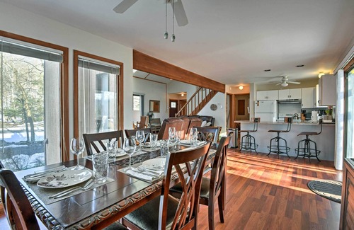 Bushkill House | Poconos Vacation Rental w/Pool Access & Hot Tub!