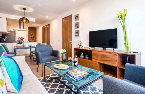 Miguel Hidalgo Apartment | Polanco's Best 2BR Apt | Loungue+Pool+Gym+Rooftop | Great Views