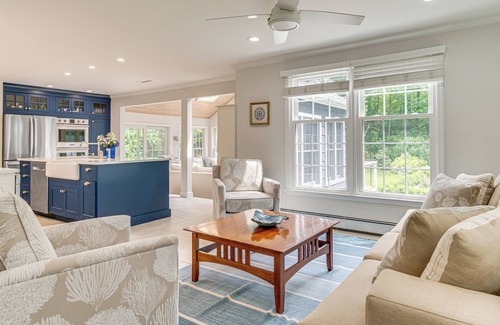 Stevenson House | Pool, Sunroom & Gardens: Luxe Sandy Hook Home!