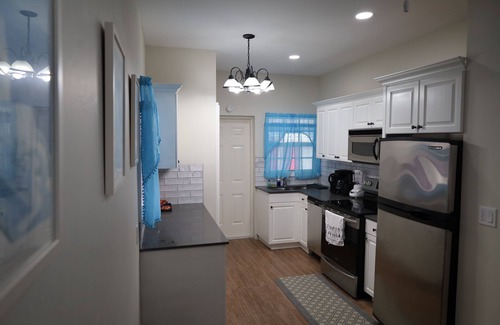Blue Hills House | Poolside Tiny House, steps away from the pool! Privacy gate & keyless!