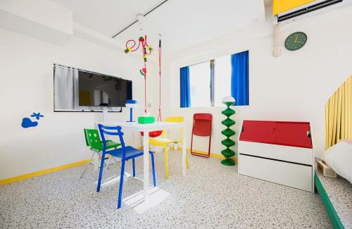 Shibadaimon Apartment | Pop playful accommodation for family, 4 people, 4 min
